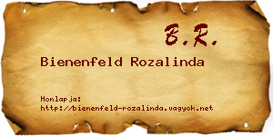 Bienenfeld Rozalinda névjegykártya